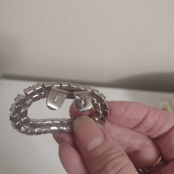 Vintage Musi sparkling Silver Rhinestone shoe clips - Picture 4 of 6